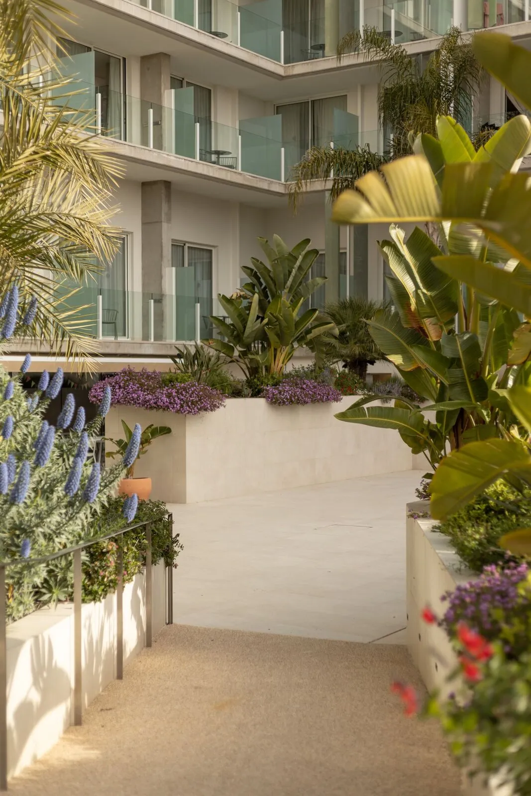 A resort and hotel landscape maintained by GRC Services